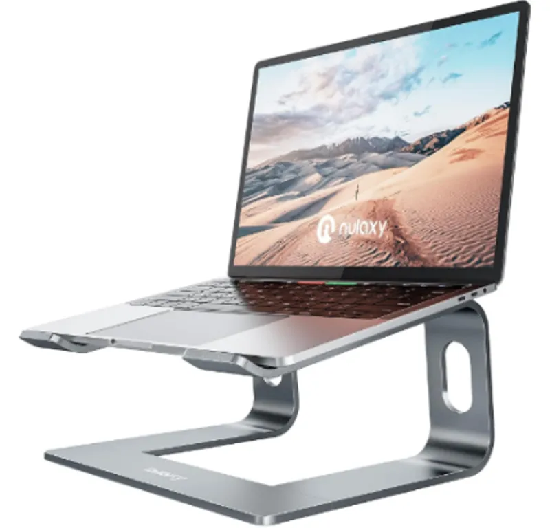 Soporte de portátil de aluminio para escritorio